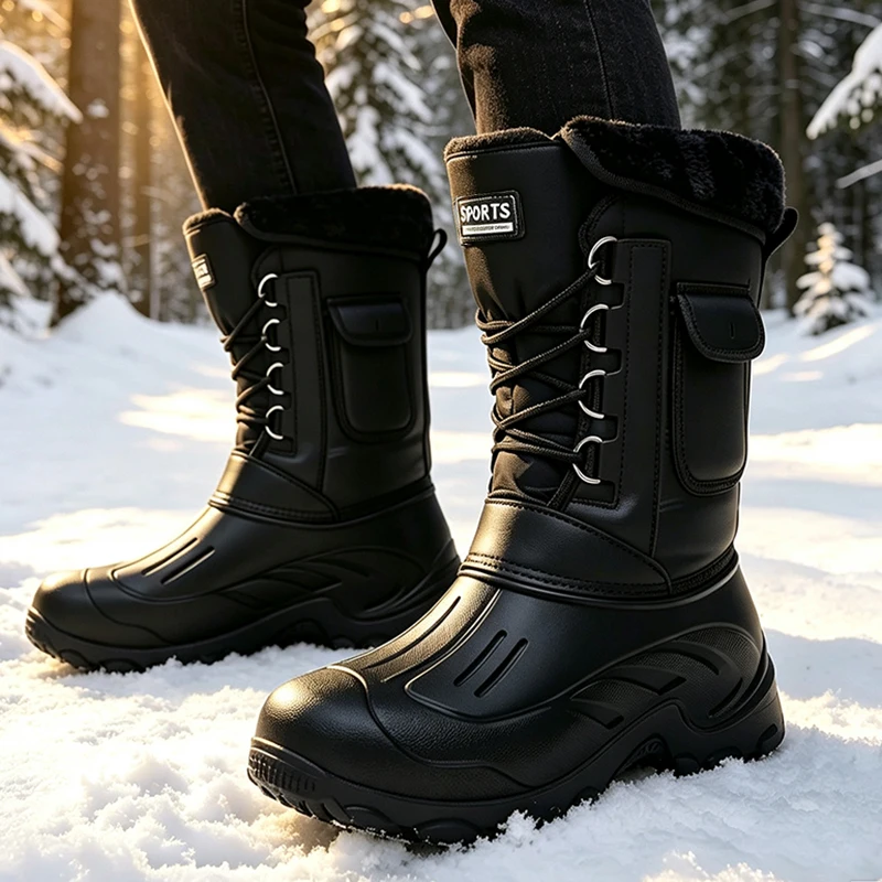 Fishing Hook Size - Męskie zimowe buty śniegowce buty wędkarskie