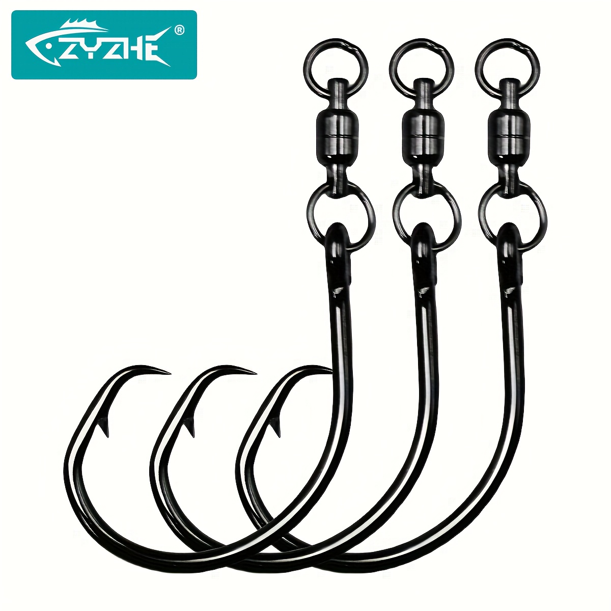 Fishing Hook Barbless - ZYZHE 3/6/9 szt. Haczyki okrągłe z