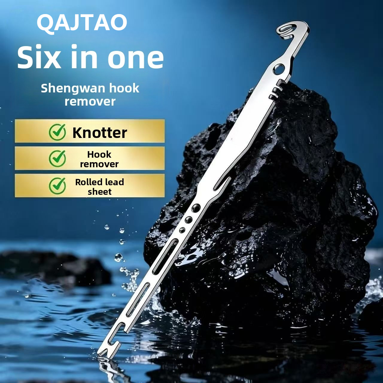 Fishing Hook Sharpener - QAJTAO 4 sztuki 6-w-1 narzędzie do