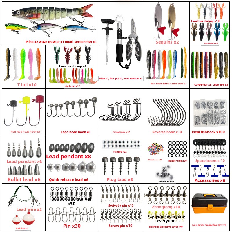 Duży, czterowarstwowy zestaw p – Fishing Hook Box recenzja i cena