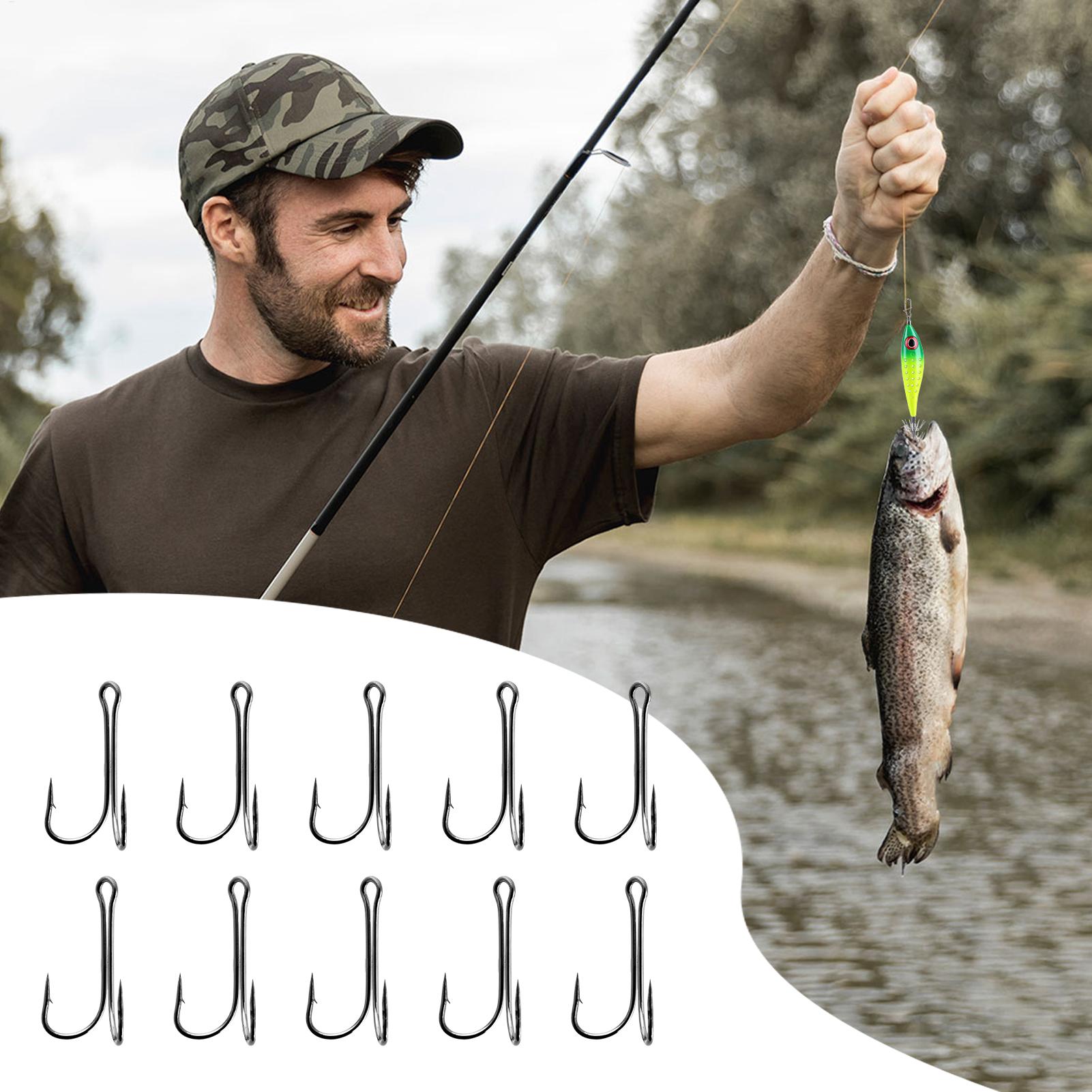 Haczyki z zadziorem 10 sztuk,  – Fishing Hook Treble recenzja i cena