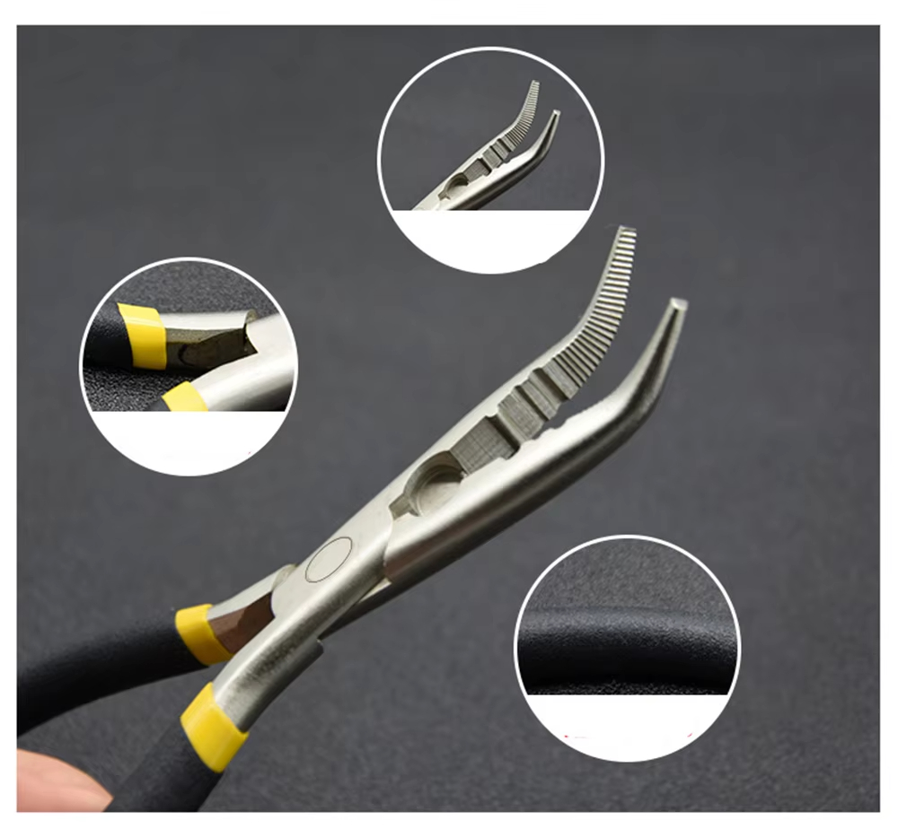 1 szt. Szczypce wędkarskie ze  – Fishing Hook Sharpener recenzja i cena